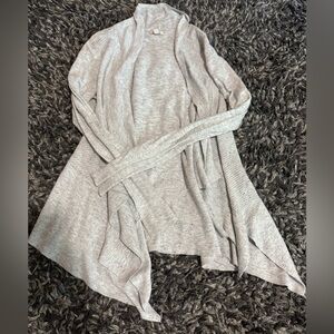 Sonoma Light Gray Open Front Cardigan